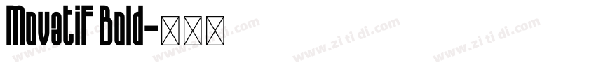 Movatif Bold字体转换
